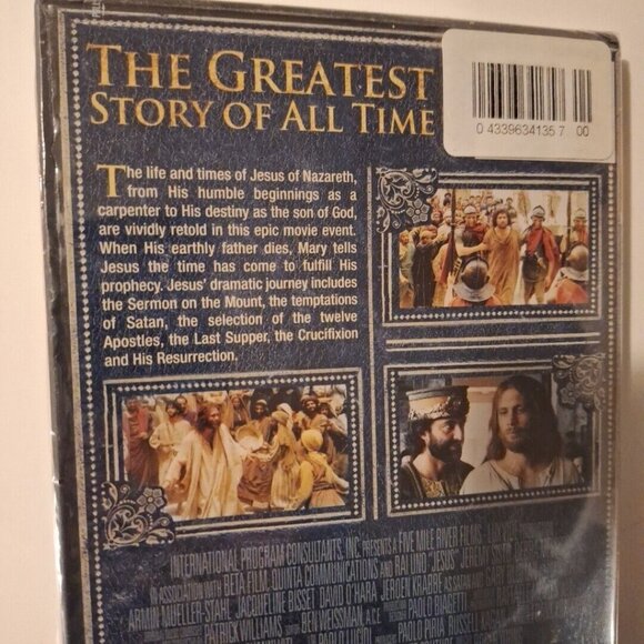 The Bible Stories Jesus Movie DVD Jeremy Sisto Debra Messing Drama - Picture 3 of 4